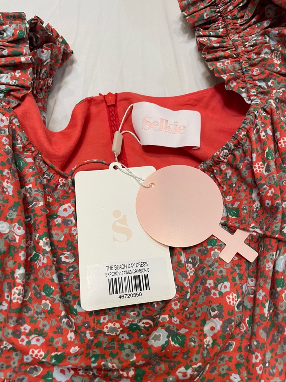 Selkie crimson beach day dress nwt - Picture 8 of 9
